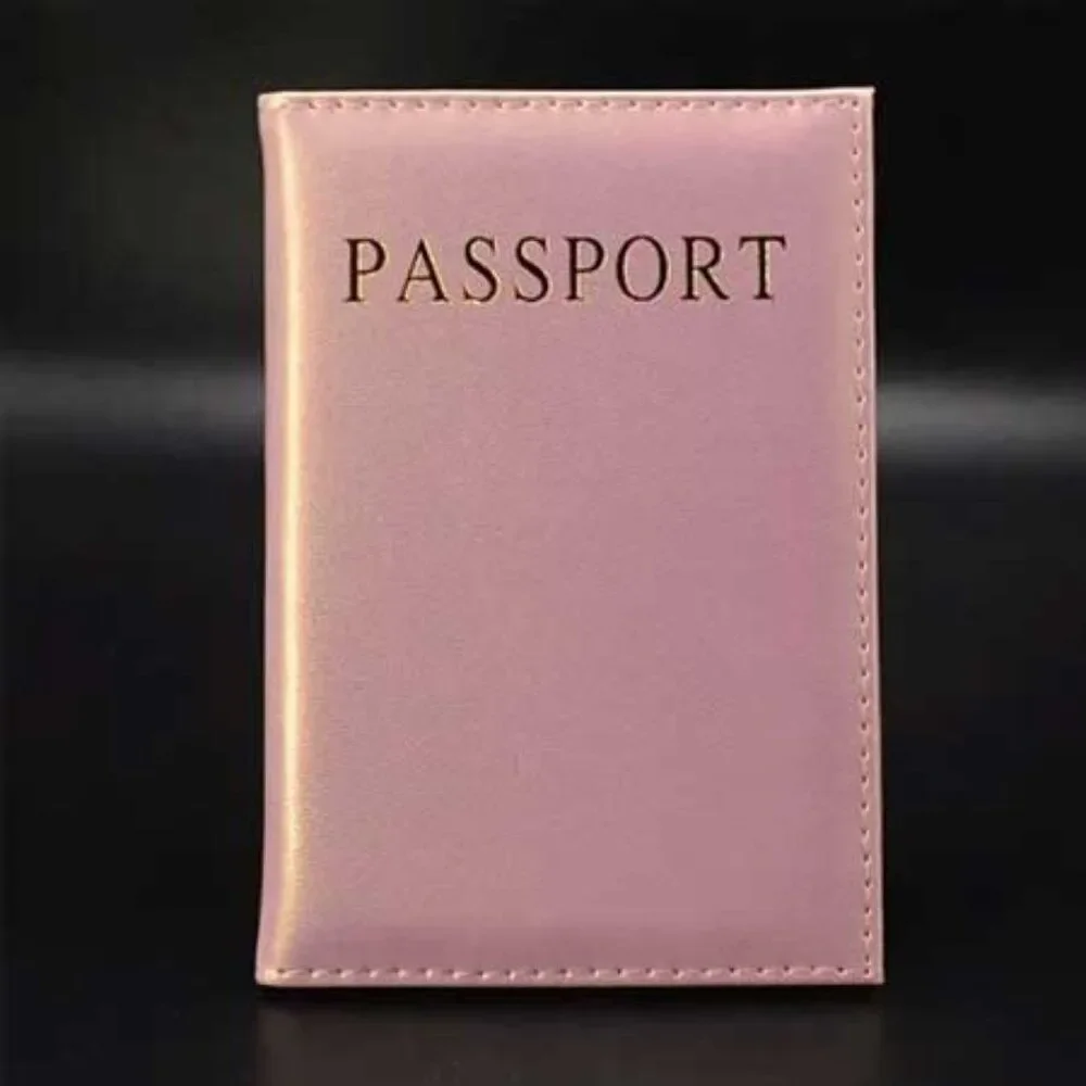 Pink Shiny Passport Holder
